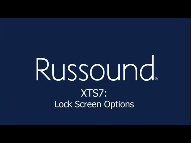 XTS7: Lock Screen Options