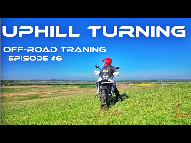 Learning by Myself Off-Road Training with Honda Transalp 750 EPISODE #6 UPHILL TURNING