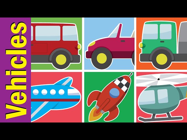 Vehicles Vocabulary Chant for Children | Fun Kids English