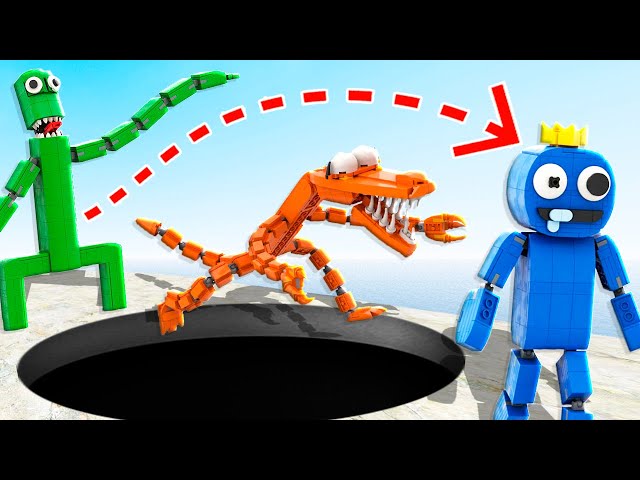 Who has the Longest Jump? - Lego Rainbow Friends (Garry's Mod)
