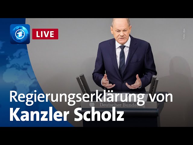 Haushaltskrise: Regierungserklärung von Kanzler Scholz
