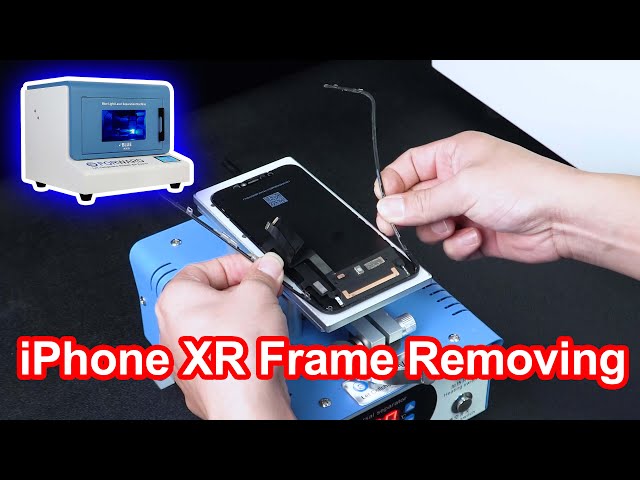 Remove The iPhone XR Frame In A Safely And Quickly Way - Use The Blue Light Laser Separation Machine
