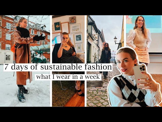 what I wear in a week // 7 days of sustainable outfits