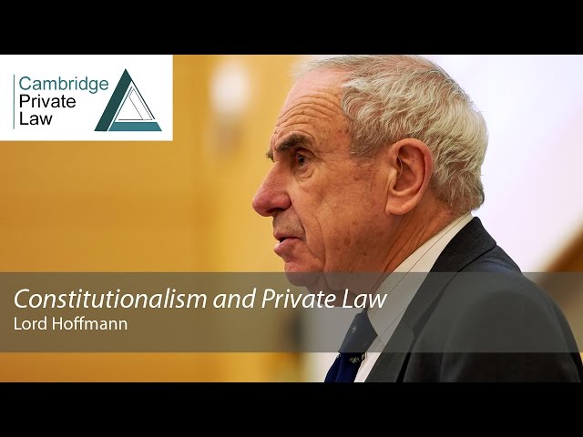 'Constitutionalism and Private Law': 2015 Cambridge Freshfields Lecture