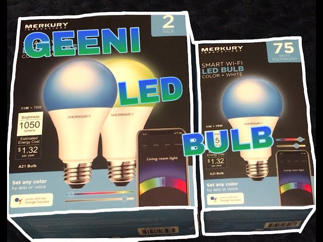 How to setup Geeni app Smart WiFi led bulbs unboxing and tutorial