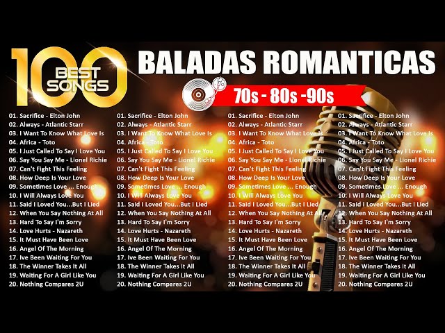 Baladas Romanticas Del Ayer -  Baladas En Ingles Romanticas De Los 80 y 90