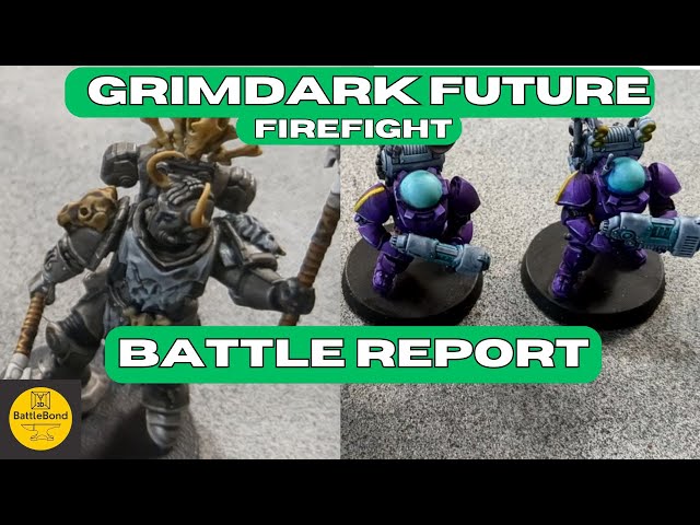 Grim Dark Future Firefight Battle Report - 300 pts Dwarf Guilds vs Wolf Brothers