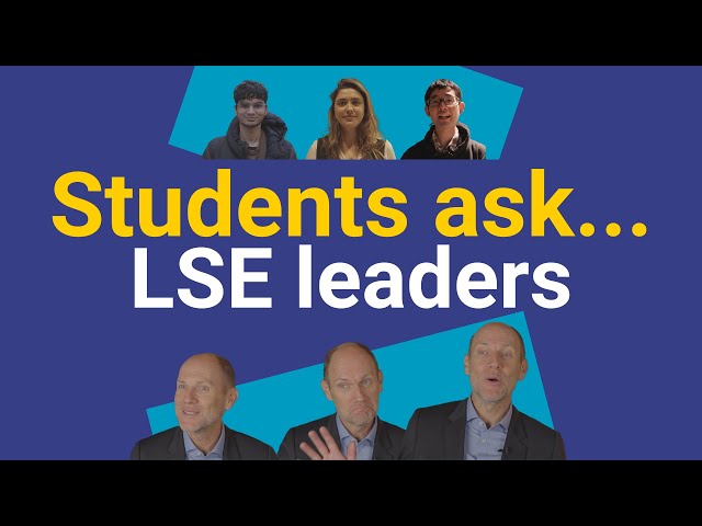 Students Ask LSE Leaders: Professor Eric Neumayer