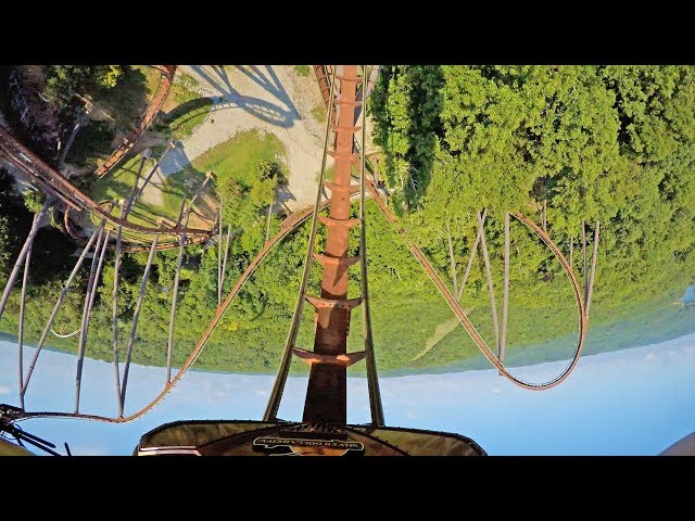 Riding Wildfire Roller Coaster at Silver Dollar City! Front Seat View! Branson MO