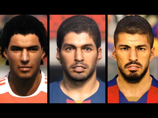 Luis Suarez evolution from PES 6 to PES 2020