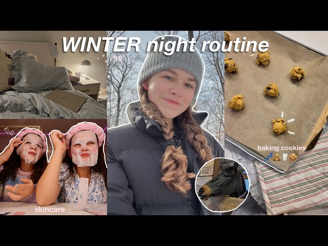Winter night routine ❄️💕
