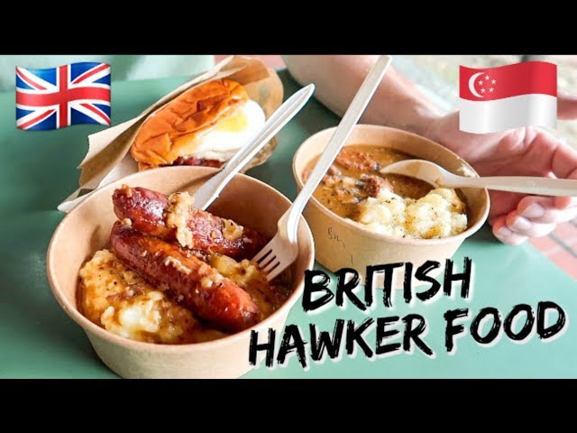 TRYING BRITISH HAWKER FOOD IN SINGAPORE!