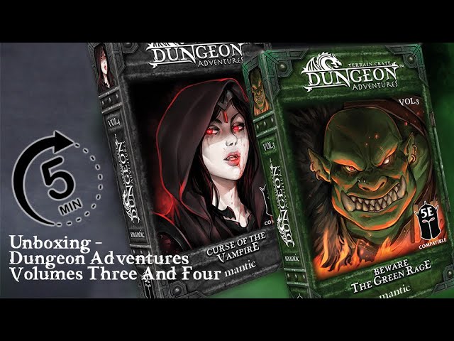 5 Minute Unboxing - Dungeon Adventures Volumes Three And Four