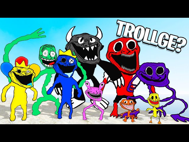 Rainbow Friends, but they're 2D Trollge...