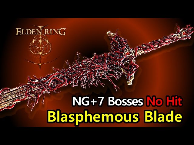 Elden Ring - Blasphemous Blade vs NG+7 bosses fight (No Hit) #eldenring #gaming