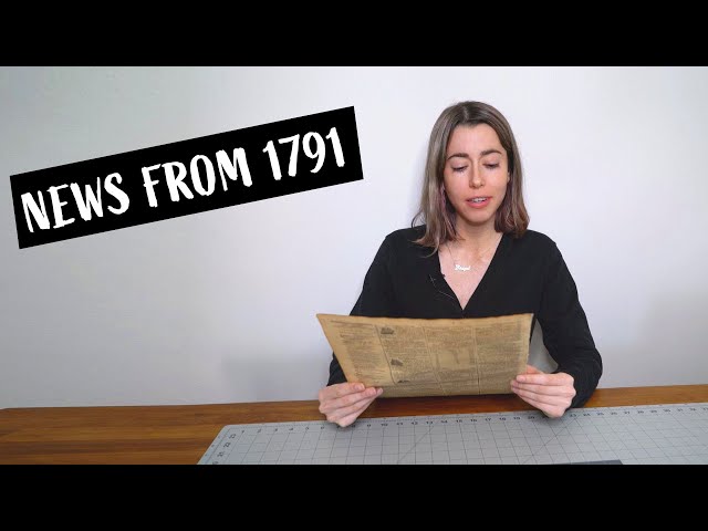 Historical News from 1791 (including Mr. Nincum Littlebrains, and more!)