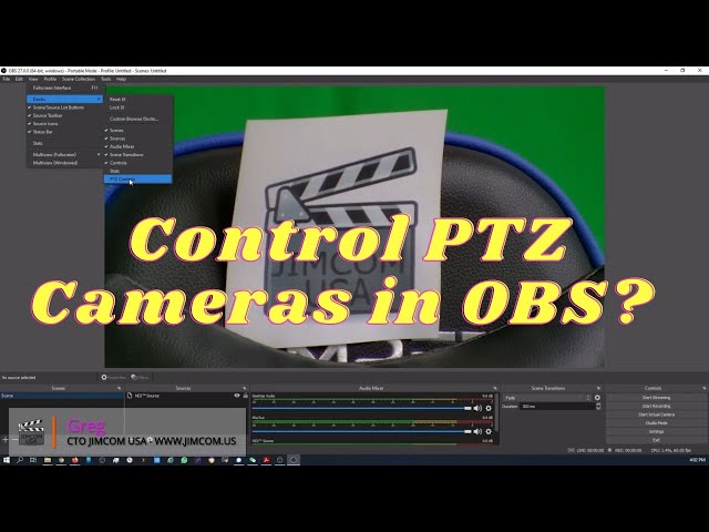 Add PTZ Controls Dock into OBS Studio | PTZ Control for OBS | Great PTZ Hack
