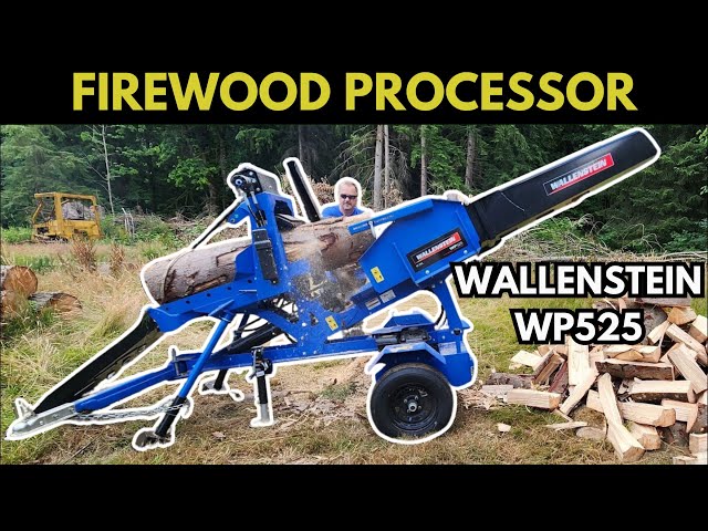 Mobile Firewood Processor Review - Wallenstein WP525