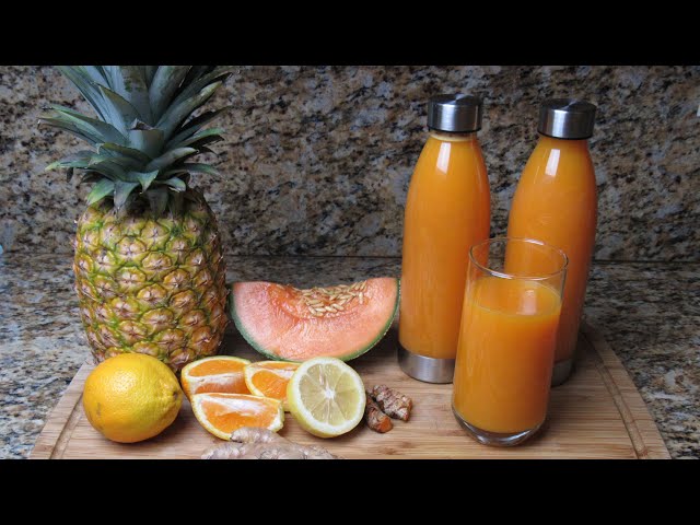 Pineapple Cantaloupe Orange Juice || Refreshing Summer Drink || Natural Juice Recipe