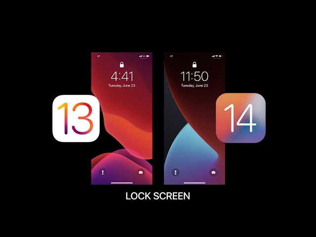 iOS 14 vs iOS 13 Design change