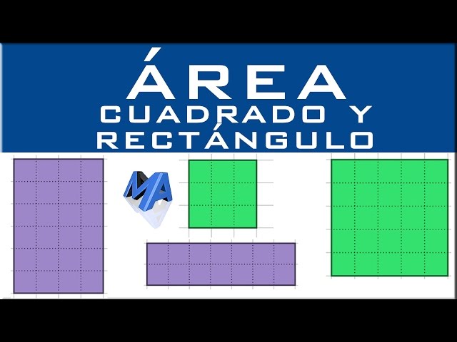 Área del cuadrado y rectángulo con o sin fórmulas