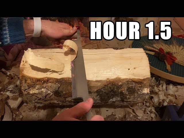 I Shaved A Log Into A Stick - 3.5 Hour ASMR