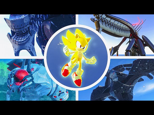 Sonic Frontiers - All Bosses & Secret True Final Boss Fight + OST