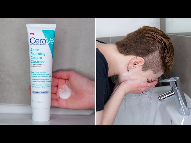 How to use CeraVe Acne Foaming Cream Cleanser