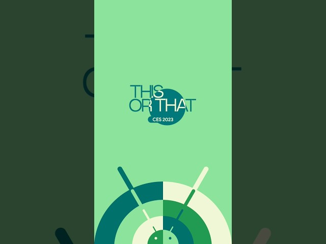 Android x Spotify’s features are made to connect with you. Tune in for #ThisOrThat #CES2023 edition