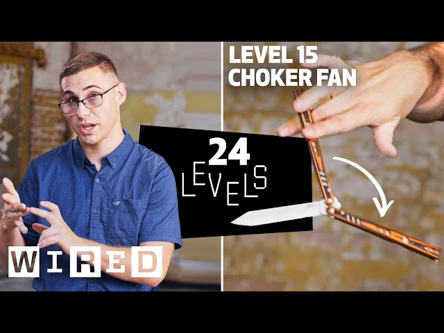 24 Levels of Butterfly Knife Tricks (Balisong): Easy to Complex