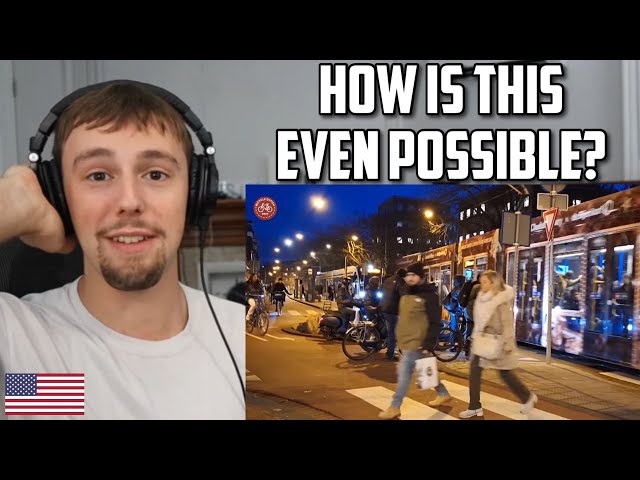 American Shocked by European Traffic Flow (busy intersection)