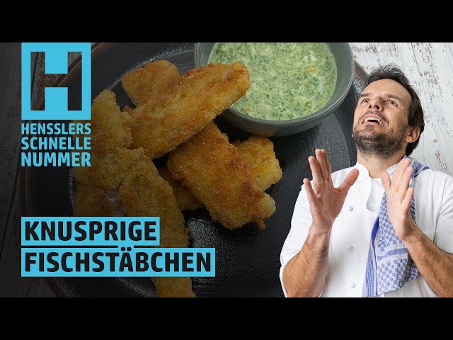 Schnelles Knusprige Fischstäbchen mit Frankfurter Grüner Sauce Rezept von Steffen Henssler
