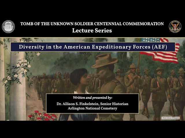 Diversity in the American Expeditionary Forces - #Tomb100 Lecture Series