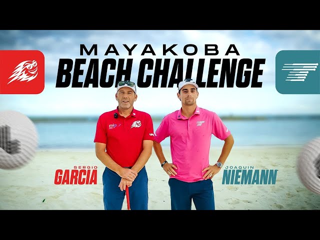 Insane Beach Shot Challenge with LIV Golf players | LIV Challenge Series