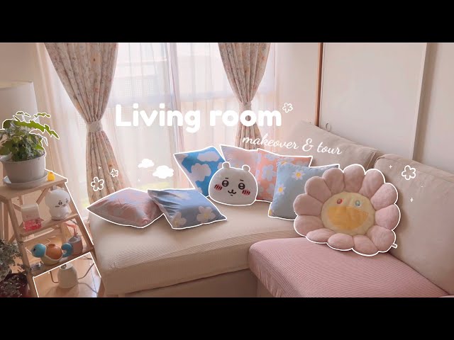 my tokyo apartment living room makeover☁️ clean & organize with me + room tour🌸 aesthetic cozy home