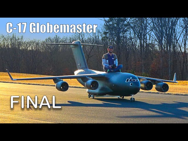 READY FOR THE FIRST FLIGHT, 6 Meters C-17 Globemaster RC airplane