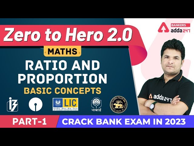Ratio and Proportion Basic Concepts (L-1) | Maths | Banking Foundation Adda247 (Class-10)