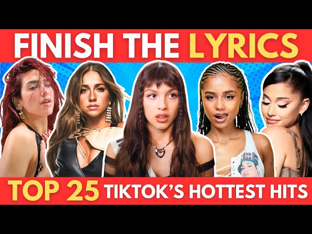 FINISH THE LYRICS - TikTok Trending Songs 2024 | Music Quiz 🎵🎶