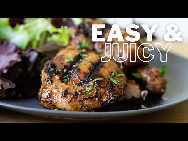 Easy & Juicy Balsamic Grilled Chicken
