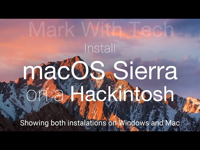 Install macOS Sierra 10.12 Developer Preview 8 (Beta 8) on a Hackintosh (Mac OS and Windows)