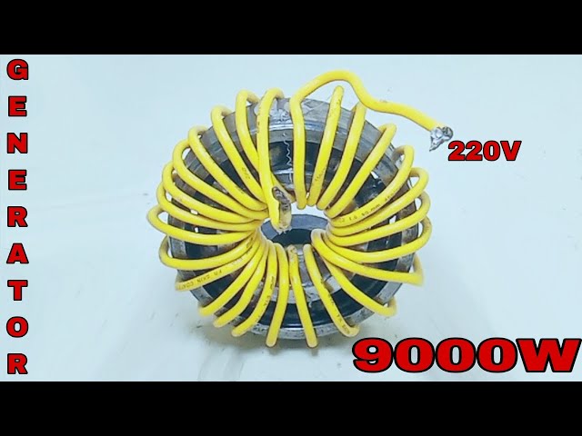 How to Make 220V 9000W 100% Free Electricity Energy new idea 2024