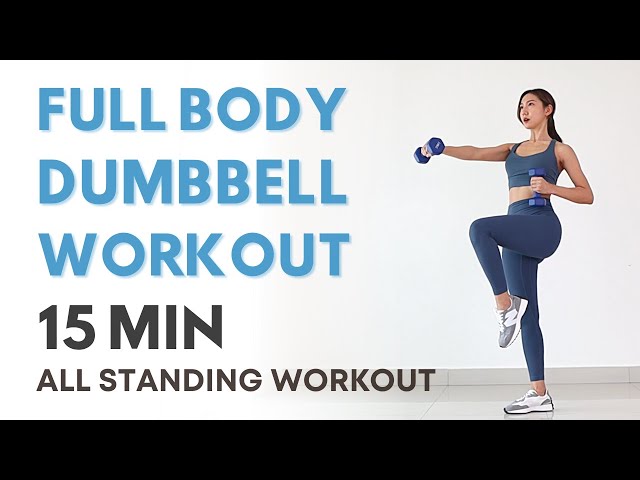 15 Min FULL BODY DUMBBELL WORKOUT for beginner | Strength & Cardio