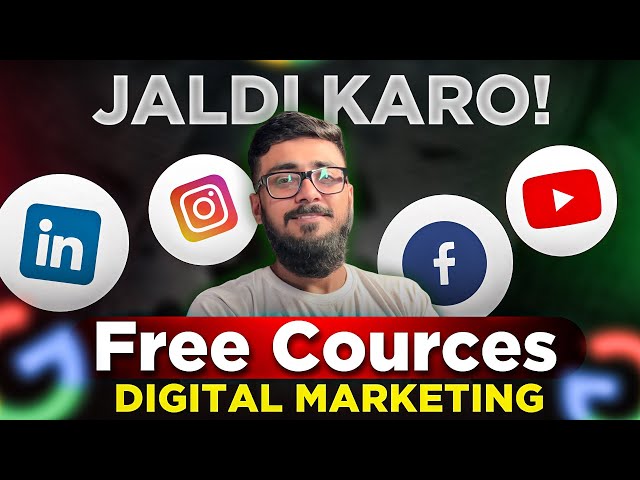 5 Free Digital Marketing Courses 2024 | Complete Digital Marketing Course For Beginners