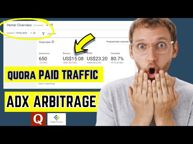 How To Increase Google Adx earning with Quora Paid Traffic || $15-$20 Daily