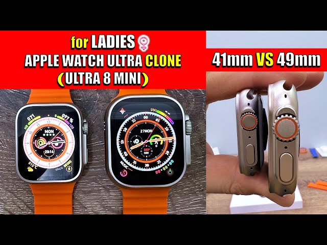Mini APPLE Watch ULTRA Clone for WOMEN - IWO Ultra 8 Mini Smart Watch