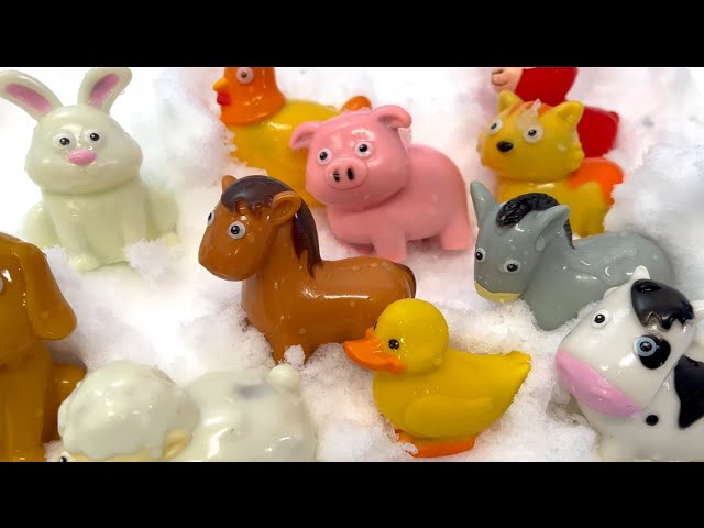 Farm Animal Toy Snowball Surprises