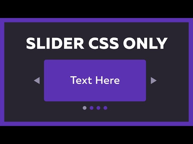 Responsive Slider Using HTML & CSS Only