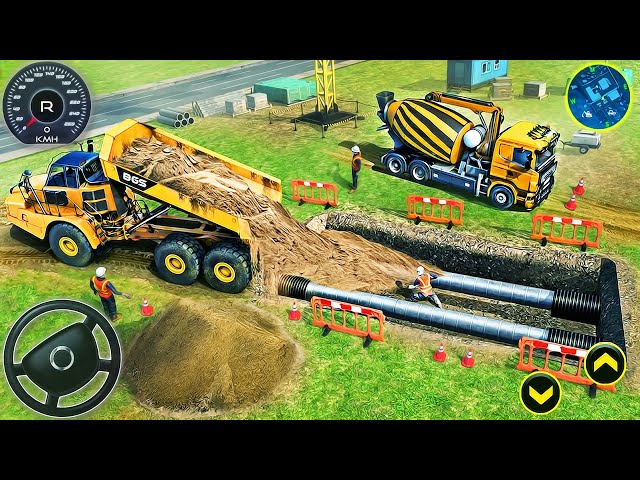 City Underpass Bridge Road Building - Real Construction Simulator 3D - Android GamePlay #2
