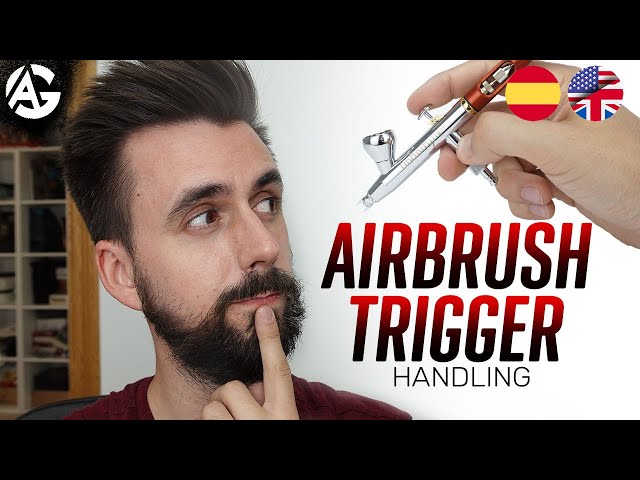 Airbrush TRIGGER Handling " BEGINNER" / GATILLO del aerografo Manejo "PRINCIPIANTE"