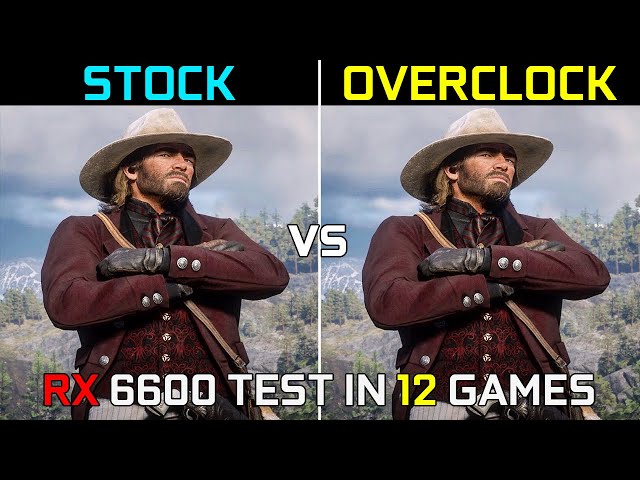 RX 6600 8GB Stock vs Overclocked | Test in 12 Games at 1080p | in 2022